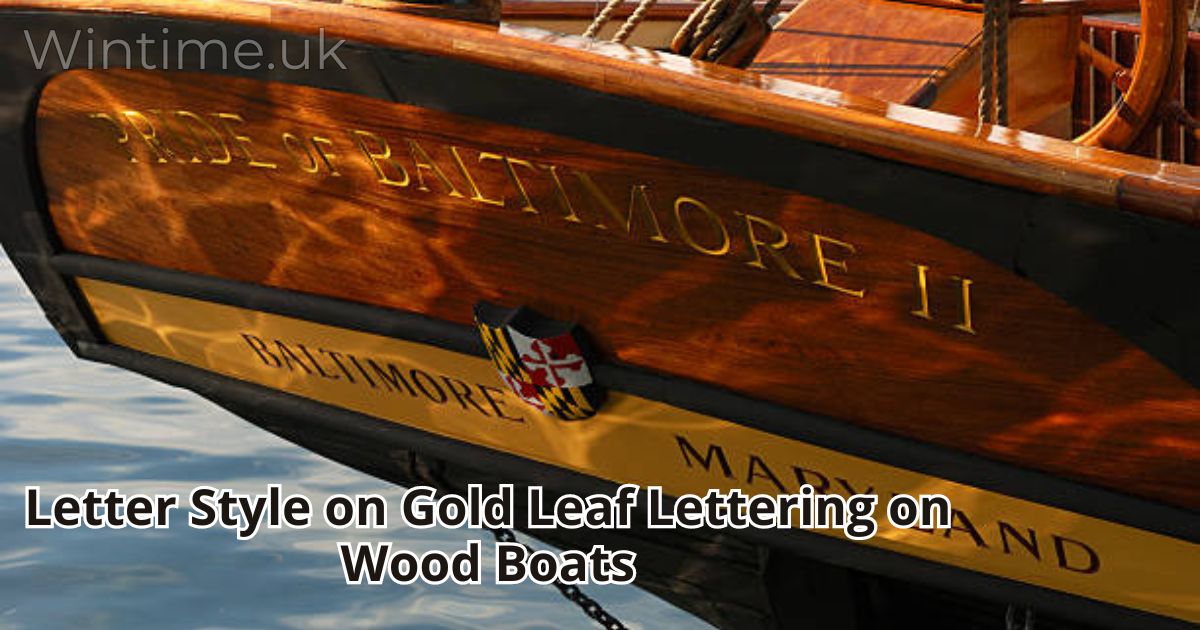 Letter Style on Gold Leaf Lettering on Wood Boats