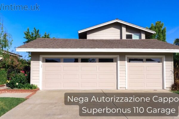 Nega Autorizzazione Cappotto Superbonus 110 Garage